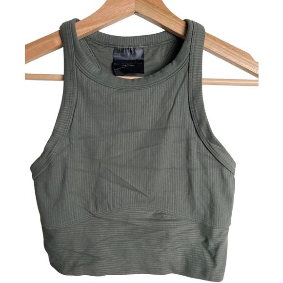 Lululemon Blissful Bend Tank Top Olive Green Size 2 - Picture 1 of 6